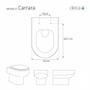 Imagem de Assento Sanitário Carrara Creme para vaso Deca Com Ferragem Dourada