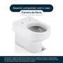 Imagem de Assento Sanitário Carrara Creme para vaso Deca Com Ferragem Dourada