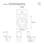 Imagem de Assento Sanitário com Amortecedor Contemporary Branco para vaso Hervy