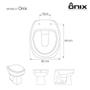 Imagem de Assento Sanitário com Amortecedor Onix Branco para vaso Onix
