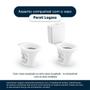 Imagem de Assento Sanitário com Amortecedor Parati Branco para vaso Logasa com Ferragem Dourada