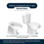 Imagem de Assento Sanitário com Fechamento Lento Ravena Branco para vaso Deca com Ferragem Dourada