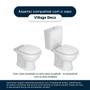 Imagem de Assento Sanitário com Fechamento Lento Village Amendoa  para vaso Deca