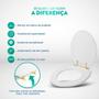 Imagem de Assento Sanitário Decorado Oval Convencional Com Borboleta Verde para todas as marcas Com Ferragem Dourada