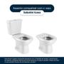 Imagem de Assento Sanitário Laqueado Soft Close Sabatini Branco para vaso Icasa com Ferragem Dourada
