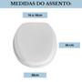 Imagem de Assento Sanitário Oval Almofadado Elevado 7,5cm Jasmin Para Vaso Fiori 1.6gpf 6.0lpf