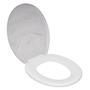 Imagem de Assento Sanitário Oval Marmorizado Astra Soft Universal