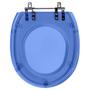 Imagem de Assento Sanitário Poliéster Aspen Azul Transparente para bacia Deca