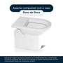 Imagem de Assento Sanitário Poliéster Soft Close Duna Branco para Vaso Deca com Ferragem Dourada