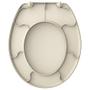 Imagem de Assento Sanitário Polipropileno Oval Premium Universal Creme/ Marfim