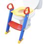 Imagem de Assento Sanitário Redutor Infantil com Escada e Alça Dobrável Portátil Brinqway BW-071