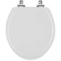 Imagem de Assento Sanitário Soft Close Convencional Oval Cinza Platina para vaso Incepa