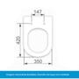 Imagem de Assento Sanitário Soft Closed com Amortecimento Astra TRV/SC Branco