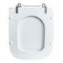 Imagem de Assento Sanitário Tampa de Vaso Branco MDF Laqueado Tivoli para bacia Ideal Standard
