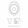 Imagem de Assento Soft Oval Abertura Frontal Branco Astra