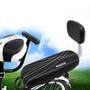 Imagem de Assentos de bicicleta montados na parte traseira da criança, assento traseiro da bicicleta almofada do apoio de braço conjunto de apoio infantil com almofada, encosto e apoio de braço Corrimão