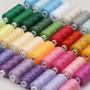 Imagem de Assorted Colors Sewing Thread, Linha de poliéster, Costura DIY doméstico e bordado, 10Pcs Pack