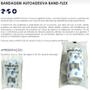 Imagem de Atadura 10cm Branca Com PatinhasBand-FlexAutoadesiva Para Animais Farex Kit Com 6