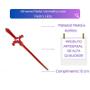 Imagem de Athame Cigana Metal Vermelho 15 Cm Umbanda - Selecione A Cor