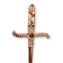 Imagem de Athame Metal Cobre Brilhante 19 Cm Pedras Amarelas E Strass