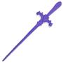 Imagem de Athame Metal Roxo Com Pedra Preta 15 Cm