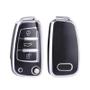 Imagem de Audi A3 A4 A5 A6 A7 A8 Q3 Q5 Q7 TT TPU Capa De Chave Dobrável Caso Shell Fob Holder