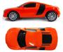 Imagem de Audi R8 Controle Remoto Ultra Carros 1:24 Polibrinq Laranja