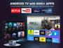 Imagem de Auto Focus/Keystone Suporte para projetor 4K com WiFi Bluetooth, projetor externo de TV Android VIZONY 800ANSI, 4P4D/Zoom/PPT, projetor de filmes domésticos com aplicativos Netflix/Prime integrados, mais de 8000 aplicativos