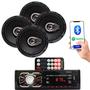 Imagem de Auto Radio Automotivo Bluetooth Sd Mp3 + Par 6+ 6 Prime