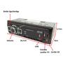 Imagem de Auto Radio Mp3 Bluetooth 4x60w Usb Aux Carro Controle Remoto 12VDC KPC22BH