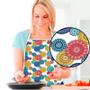Imagem de Avental Pvc Mandala Cozinha Proteção Impermeável Plástico