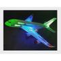 Imagem de Avião Brinquedo Bate E Volta Com Som, Luzes e Suporte.