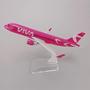 Imagem de Avião de Brinquedo Coleção Miniatura Metal VIVA A320 Lindo