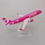 Imagem de Avião de Brinquedo Coleção Miniatura Metal VIVA A320 Lindo