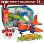 Imagem de Avião de Brinquedo Grande de Caça c/ Acessórios Cabine Helices Articuladas Trem de Pouso Retrátil