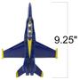 Imagem de Avião de Caça F-18 Blue Angels ArtCreativity com Função Pullback