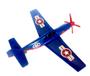 Imagem de Avião De Combate Ww2 Aviãozinho de Brinquedo Azul