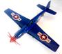 Imagem de Avião De Combate Ww2 Aviãozinho de Brinquedo Azul