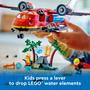 Imagem de Avião de resgate de incêndio LEGO City 60413 de brinquedo com 3 minifiguras de mais de 6 anos