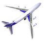 Imagem de Avião Infantil de brinquedo Grande Airbus Com Som Luz Fricção H620 Super Jumbo