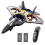 Imagem de Avião RC 4DRC V17 com Controle Remoto 2,4 GHz - Para Crianças e Adultos