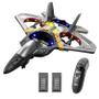Imagem de Avião RC 4DRC V17 com Controle Remoto 2,4 GHz - Para Crianças e Adultos