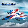 Imagem de Avião RC 4K SG-F22 3D - Planador de Combate Elétrico com Controle Remoto