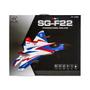 Imagem de Avião RC 4K SG-F22 3D - Planador de Combate Elétrico com Controle Remoto