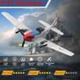 Imagem de Avião RC ANBURI P51 para iniciantes de 3 canais com giroscópio de 6 eixos