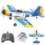 Imagem de Avião RC BEZGAR HQ089 para Crianças - Giroscópio de 6 Eixos com Controle Remoto