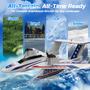Imagem de Avião RC DEERC 3CH Amphibious para crianças aquáticas, terrestres e aéreas
