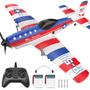 Imagem de Avião RC DEERC P51D Mustang - 3 Canais, 2,4 GHz, com 2 Baterias