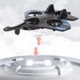 Imagem de Avião RC Preto Hélices Potentes Acrobacias Aéreas