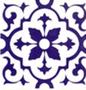 Imagem de Azulejos Colonial Português em Porcelana  Lince Kit com 10 peças 15,4x15,4 cm cada peça